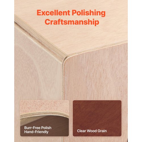 Cajon Box Drum Wooden Birch Wood Percussion Instrument with Snare Drum | EU