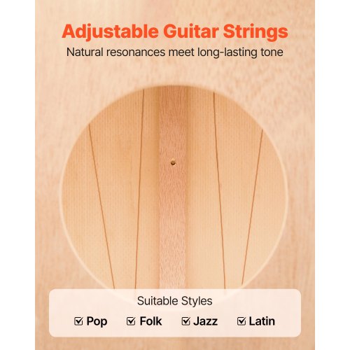 Cajon Box Drum Wooden Percussion Instrument with Guitar Strings Birch Wood | EU