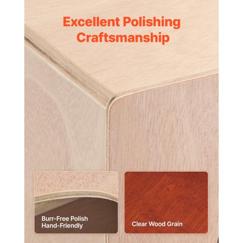 Cajon Box Drum Wooden Percussion Instrument with Guitar Strings Birch Wood | EU