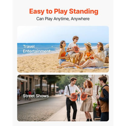 Einzigartiges Cajon-Box-Trommel-Percussion-Instrument aus Birkenholz mit Gitarrensaiten | EU