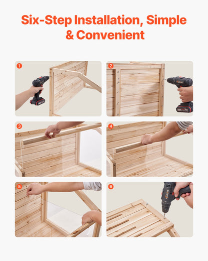 Wooden Hamster Cage, 270° Viewing Hamster Habitat, 40 x 20 x 20in, Dwarf Hamster Cages with Openable Top, Ventilated Small Animal Cage, Pet Mouse Cage for Gerbils, Rats, Guinea Pigs, Mice