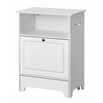 Pet Feeding Station with 2 Elevated Dog Bowls Dog Food and Toy Storage Cabinet