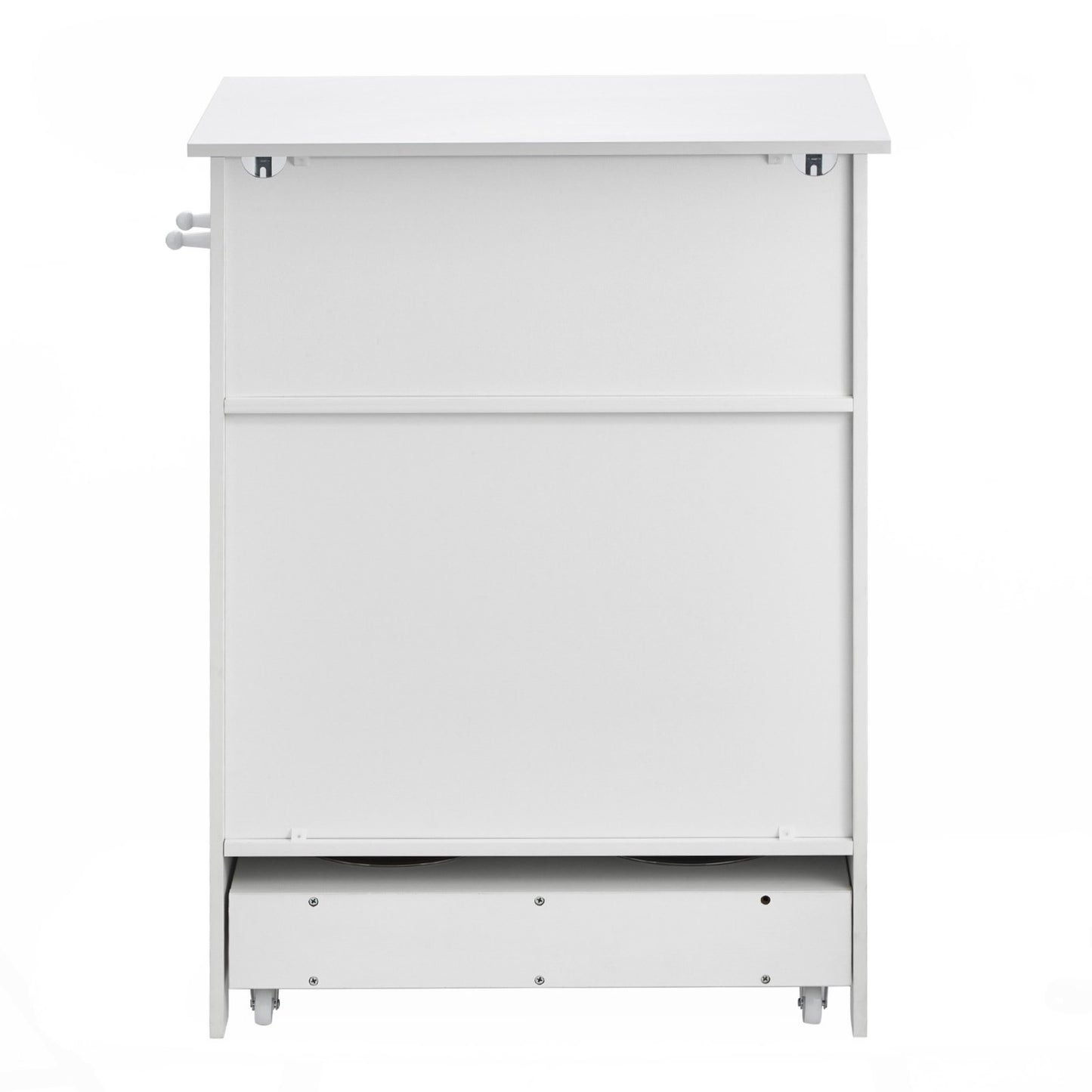 Pet Feeding Station with 2 Elevated Dog Bowls Dog Food and Toy Storage Cabinet