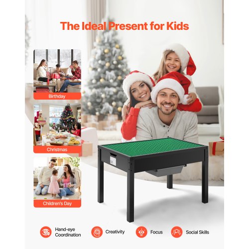 Aktivitetsbord i trä för barn, multifunktionellt aktivitetsbord med förvaring |  EU