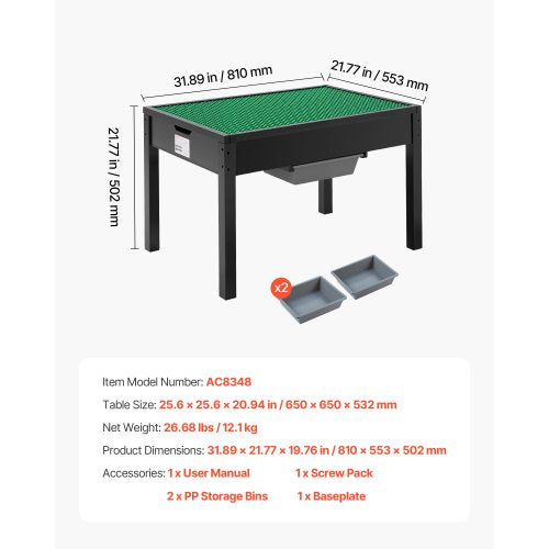 Aktivitetsbord i trä för barn, multifunktionellt aktivitetsbord med förvaring |  EU