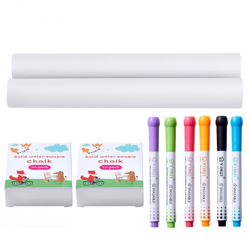 Easel Accessory Set, 32 PCS Kid's Art Easel Painting Kit Including Chalks, Dry-Erase Markers & Paper Rolls, Supplies Set for Standing Art Easel, Painting Accessories for Toddlers Boys and Girls
