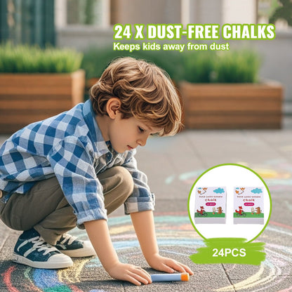 Staffelei-Zubehör-Set Kreide &amp; Marker &amp; Papierrollen 32-teilig für Standstaffelei