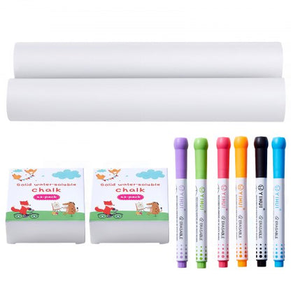 Easel Accessory Set, 32 PCS Kid's Art Easel Painting Kit Including Chalks, Dry-Erase Markers & Paper Rolls, Supplies Set for Tabletop Art Easel, Painting Accessories for Toddlers Boys and Girls
