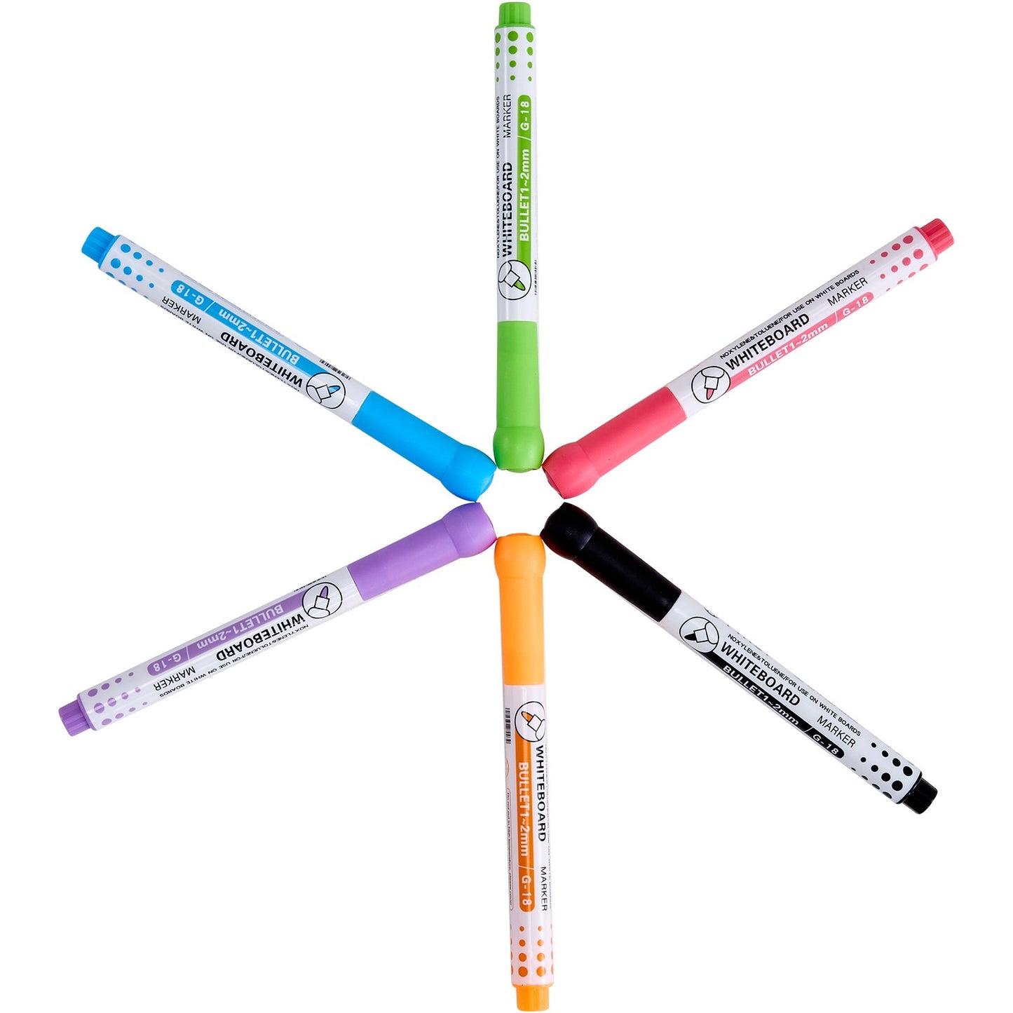 Stafflitillbehörsset Krita & markörer & pappersrullar 32st för bordsstafli