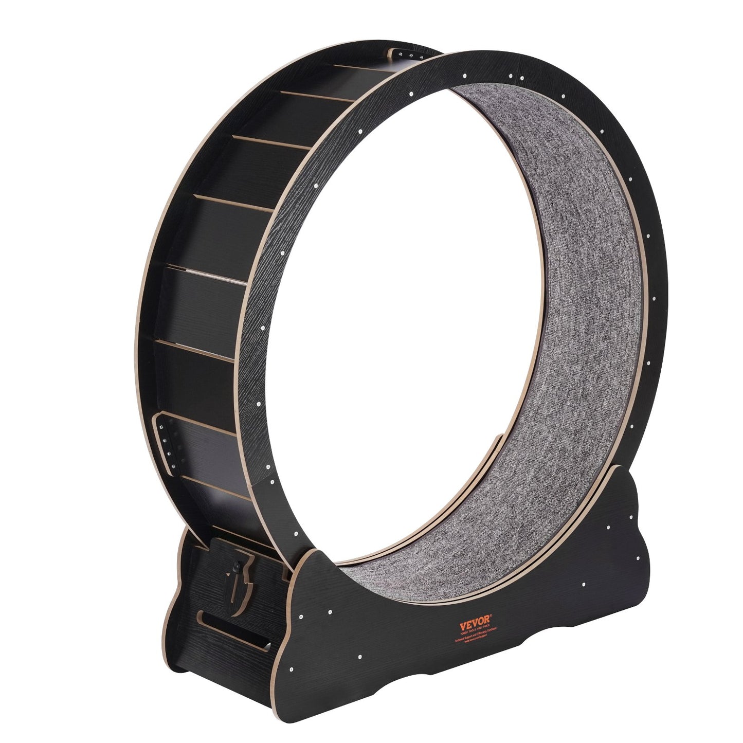 Cat Träningshjul 43,3" Stort Cat löpbandshjul för inomhuskatter Svart