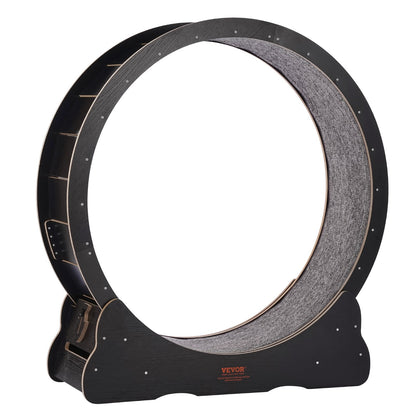 Cat Träningshjul 43,3" Stort Cat löpbandshjul för inomhuskatter Svart