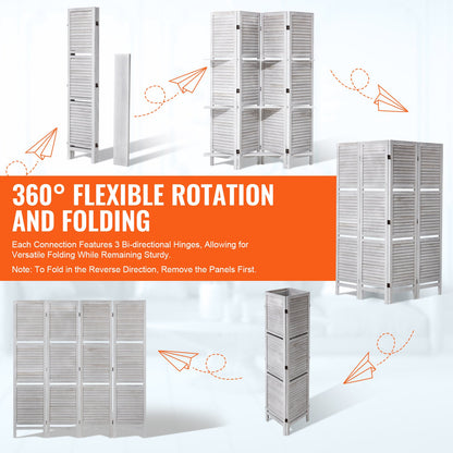 Raumteiler aus Holz, 4-teilig, für die Raumtrennung im Homeoffice