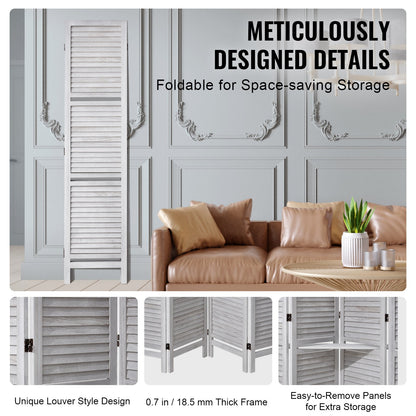 Raumteiler aus Holz, 4-teilig, für die Raumtrennung im Homeoffice