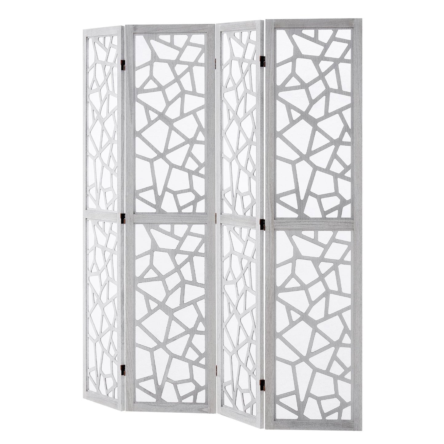 Wood Room Divider Wooden Screen 4 Panel Room Separation Privacy Screen