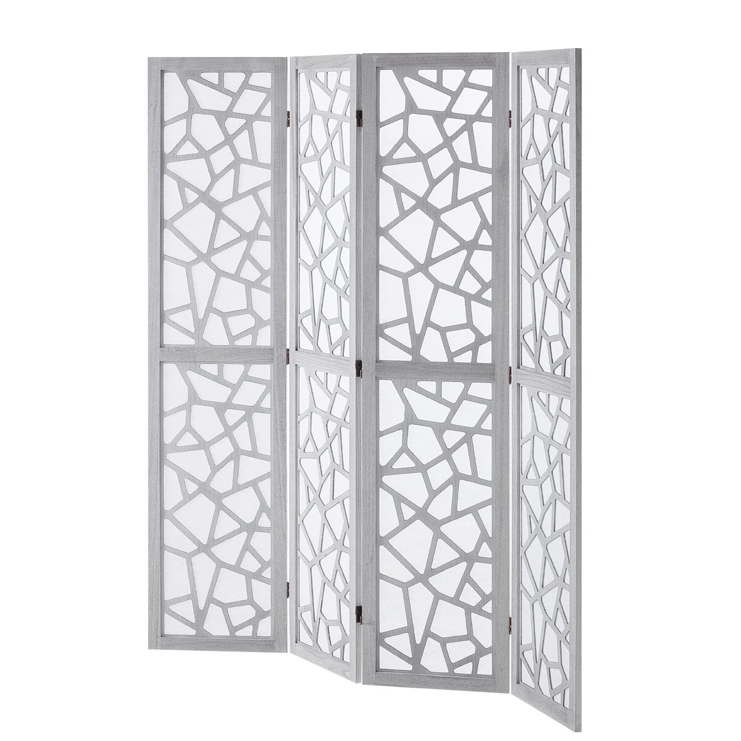 Wood Room Divider Wooden Screen 4 Panel Room Separation Privacy Screen