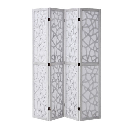 Wood Room Divider Wooden Screen 4 Panel Room Separation Privacy Screen