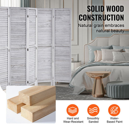 Wood Room Divider Wood Privacy Screen 6 Panel Room Divider
