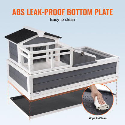 Sköldpadda Habitat Träsköldpaddshus inomhus/utomhus 3-rums 44x25.6x24in