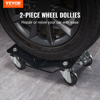 Bil Dolly Wheel Tire Dolly 2 ST Heavy Duty Skate Auto Repair Dolly 3000LB