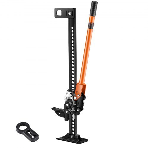 Farm Jack, 34" Utility High Lift Farm Jack, 3.18 Ton (7,000 lbs) Capacity Ratcheting Off Road Utility Jacks, Heavy-Duty Lift Jacks with 5.12"-28" Lifting Range for Tractor, Truck, SUV