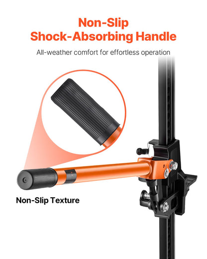Farm Jack with Base, 60" Utility High Lift Farm Jack, 3.18 Ton (7,000 lbs) Capacity Ratcheting Off Road Utility Jacks, Heavy-Duty Lift Jacks with 5.12"-54.33" Lifting Range for Tractor, Truck, SUV