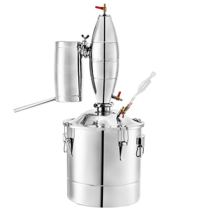 Distiller 70L /18.5 Gal Still Essential Oil Distillery Kit Home Moonshine Still with Thermometer and Fermentation Tank