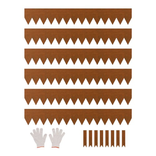 Stahl-Landschaftseinfassung, 6er-Pack, 101,6 x 15,2 cm, wetterfest, für Gartengras | EU