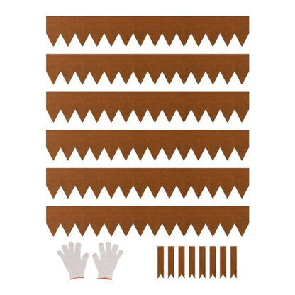 Stahl-Landschaftseinfassung, 6er-Pack, 101,6 x 15,2 cm, wetterfest, für Gartengras | EU