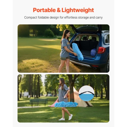 Foldable and portable camping table Oxford outdoor square table 4 cup holders | EU