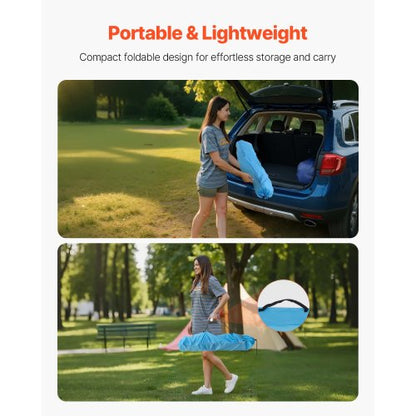 Foldable and portable camping table Oxford outdoor square table 4 cup holders | EU