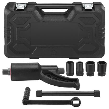 Torque Multiplier, Heavy Duty Torque Multiplier Wrench Set, 1 Inch Drive Lug Nut Wrench Torque Multiplier, 1:58 4800N.m Lug Nut Remover, with 4 Sockets and Storage Case for Truck Trailer RV