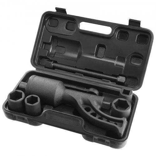 Torque Multiplier, 1 Inch Drive Lug Nut Wrench/Multiplier Heavy Duty Torque Multiplier Wrench Set, 1:64 6,800N.m Lug Nut Remover, Includes 4 Sockets (21-41mm) and Storage Case