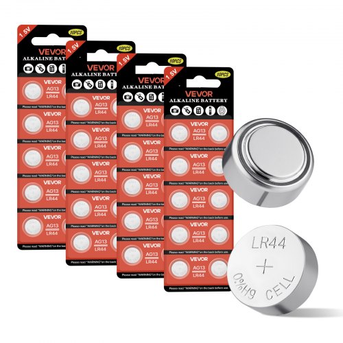 Button Cell Battery, 4 Pack (40 Count) LR44 Alkaline Batteries Non-Mercury, AG13 357 303 SR44 Battery 1.5V Button Coin Cell Batteries for Remote Controls, Heart Rate Monitors, and Other Devices