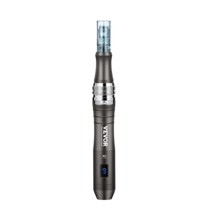 Professional Microneedling Pen 6-Speed Electric Beauty Pen med 5 nålar