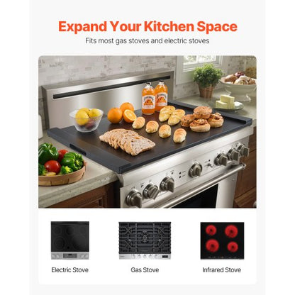 Nudelbrett-Herdabdeckung, Kiefernholz, obere Abdeckung, für Küche, Elektro- und Gasherd | EU