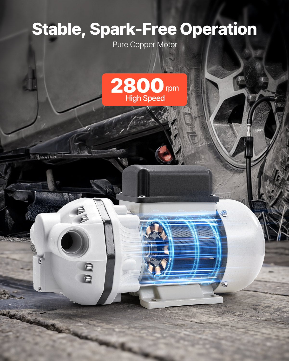 DEF Transfer Pump, 10.5 GPM, Diaphragm Irrigation Self Priming Electric Water Pump for Diesel Exhaust Fluid Automotive Urea Oil, 110V, 375W, 26.25 ft Lift, for Liquid Transportation Refueling