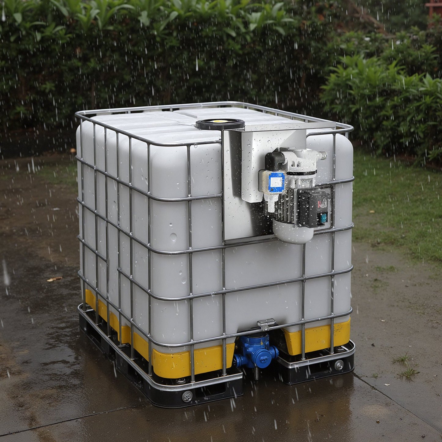 110V DEF Transfer Pump Kit, 8 GPM, Diaphragm Self Priming Electric Water Pump for Diesel Exhaust Fluid Urea, with Mounting Bracket Flow Meter Automatic Nozzle Hose, for Liquid Transportation