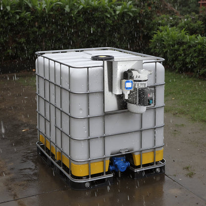 110V DEF Transfer Pump Kit, 8 GPM, Diaphragm Self Priming Electric Water Pump for Diesel Exhaust Fluid Urea, with Mounting Bracket Flow Meter Automatic Nozzle Hose, for Liquid Transportation