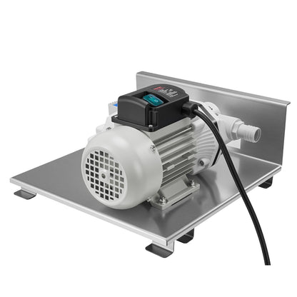 110V DEF Transfer Pump Kit, 8 GPM, Diaphragm Self Priming Electric Water Pump for Diesel Exhaust Fluid Urea, with Mounting Bracket Flow Meter Automatic Nozzle Hose, for Liquid Transportation