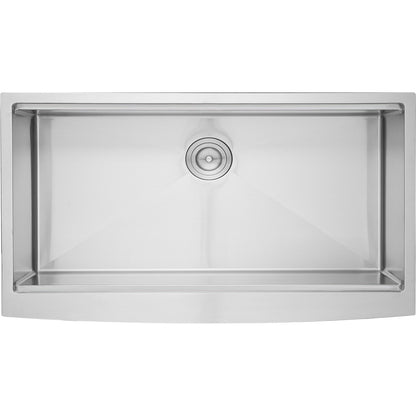 Farmhouse Sink, 304 Stainless Steel Undermount Sinks, Top Mount Single Bowl Sink with Ledge and Accessories, Household Sinks for Workstation, Prep Kitchen and Bar Counter, 36 Inch