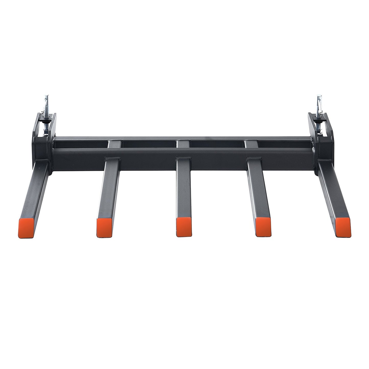 Klemme für Schuttgabeln an 48"-Schaufel, 2600 lbs Kapazität. Hochleistungsklemme für Palettengabeln. Schaufelschaufelaufsätze, geeignet für Ladeschaufel. Kompaktlader zum Aufräumen von Schutt von abgefallenen Ästen oder Gartenabfällen.