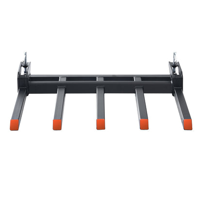 Klemme für Schuttgabeln an 48"-Schaufel, 2600 lbs Kapazität. Hochleistungsklemme für Palettengabeln. Schaufelschaufelaufsätze, geeignet für Ladeschaufel. Kompaktlader zum Aufräumen von Schutt von abgefallenen Ästen oder Gartenabfällen.