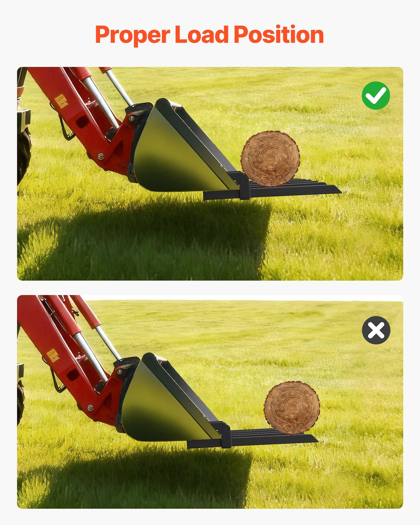68.5" Clamp on Debris Forks for Buckets, 7 Fork Tines, 4560lbs Load Capacity, Heavy Duty Pallet Forks for Tractor Loader Skid Steer, Bolt on Bucket Attachments for Removing Yard Waste and Debris