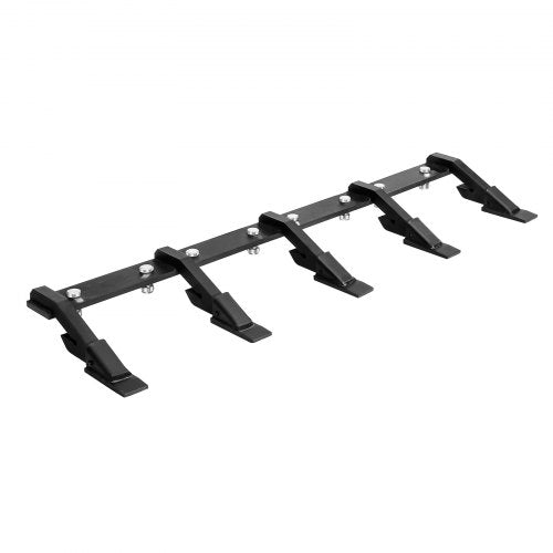 Bucket Tooth Bar, 46 in Heavy Duty 5 Teeth Tractor Bucket Bar for Loader Tractor Loader Skidsteer, 4560 lbs Load Capacity, Bolt On Teeth Bars for Buckets Protection Efficient & Soil Excavation