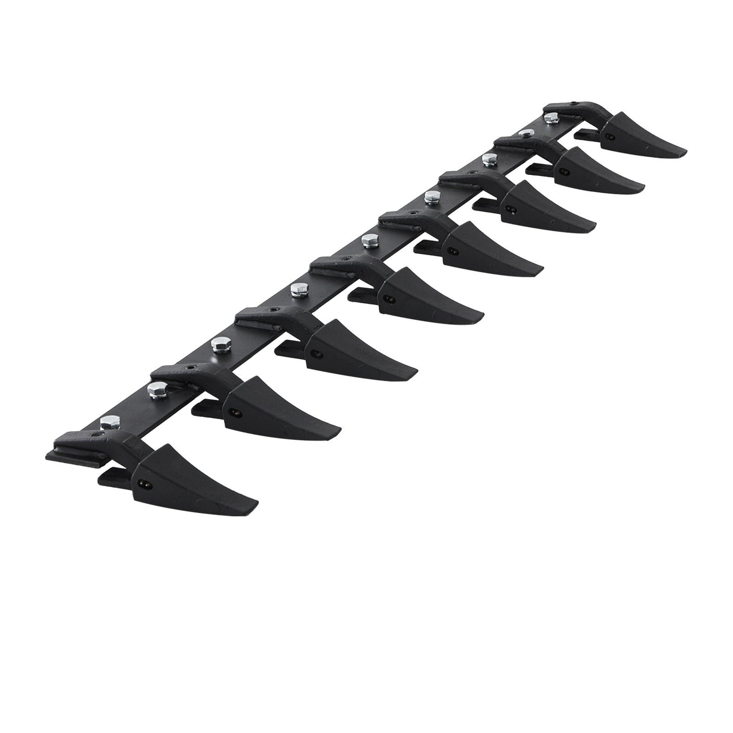 Schaufelzahnstange, 66 Zoll, Hochleistungs-Traktorschaufel, 8-Zahn-Schiene für Lader, Traktor, Kompaktlader, 4560 lbs Tragfähigkeit, Anschraubdesign, für effizientes Erdgraben und Schaufelschutz