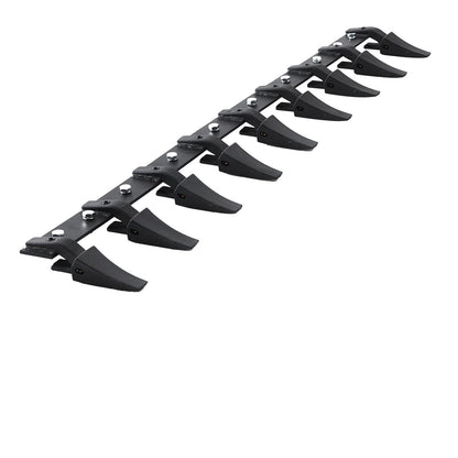 Skoptandstång, 72'', kraftig traktorskopa 9-tandsstång för lastare Traktor Skidsteer, 4560 lbs Bärande kapacitet Bolt-på-design, för effektiv jordgrävning och skopaskydd