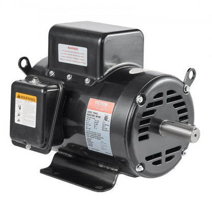 7.5HP Air Compressor Motor, 230V 31.6 Amps Electric Motor, 3450RPM 184T Frame, 1-1/8" Keyed Shaft, 2.75" Shaft Length for Air Compressors, Single Phase, CCW/CCW (Factory Setting is CCW)