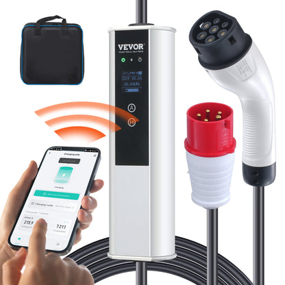 Tragbares EV-Ladegerät Typ 2 EV-Ladekabel 16A CEE 16 7,5 M 230V/400V