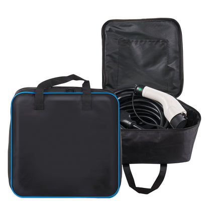 Portable EV Charger Type 2, 16A 3.7kW, Electric Car Charger with 28ft Charging Cable CEE 7/7 Plug, IEC 62196 Home EV Charging Station with Storage Bag Charging Cable Hook, IP66