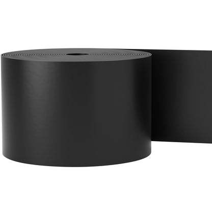 Landskapskant, 10 tums djup 80 fot total längd, återvunnen HDPE lindad terrassbräda, flexibel böjkant för landskapsarkitektur, gräsmatta, trädgård, trädgård, mot invaderande ogräs, svart